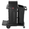 Rubbermaid Commercial High-Security Healthcare Cleaning Cart - Black
