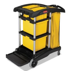 Rubbermaid Commercial High Capacity Cleaning Cart - Black