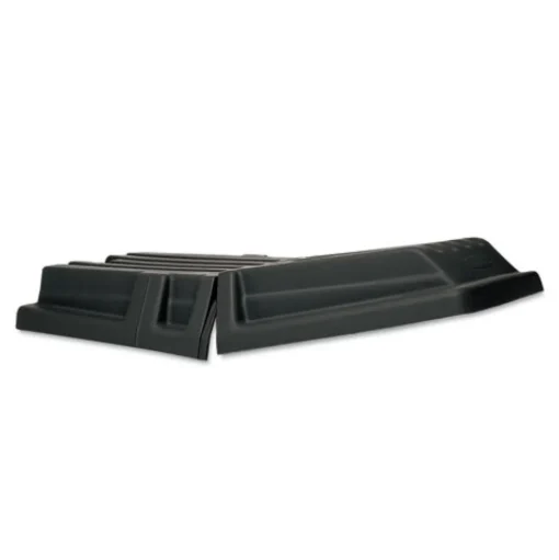 Rubbermaid Commercial Hinged Dome 34.14 in. x 69.66 in. x 8.4 in. Tilt Truck Lid - Black