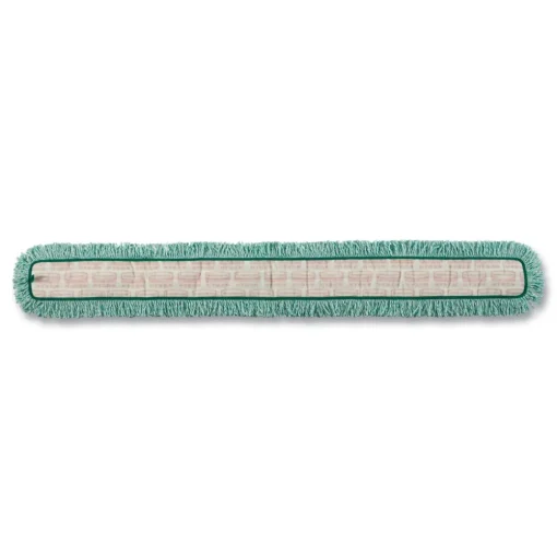 Rubbermaid Commercial HYGEN Microfiber Cut-End 60 in. HYGEN Dust Mop Heads With Fringe - Green