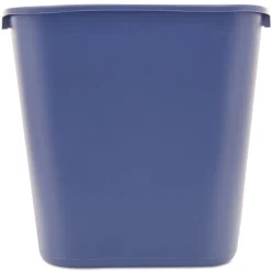Rubbermaid Commercial 28.13-Quart Rectangular Deskside Recycling Container - Medium, Blue