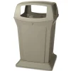 Rubbermaid Commercial Ranger 45-Gallon Fire-Safe Structural Foam Open-Style Container - Beige