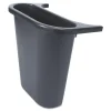 Rubbermaid Commercial Rectangular Saddle Basket Recycling Bin - Black