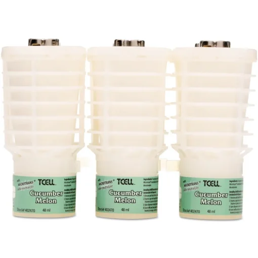 Rubbermaid Commercial TCell Microtrans Odor Neutralizer Refill - Cucumber Melon (6/Carton)