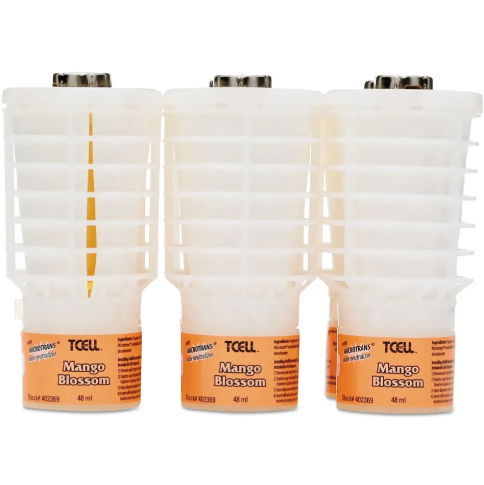 Rubbermaid Commercial TCell 48 mL Microtrans Odor Neutralizer Refill - Mango Blossom (6/Carton)