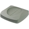 Rubbermaid Commercial Untouchable 16 in. Square Swing Top Lid - Gray