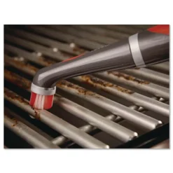 Rubbermaid Reveal Power Scrubber Red/White Nylon Bristles 1.73-in Brush Red Plastic Handle