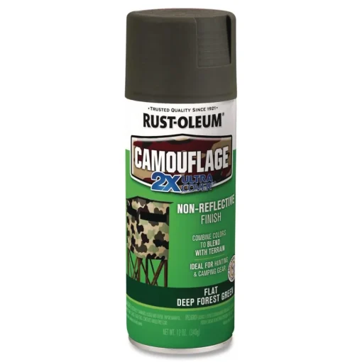Rust-Oleum 12 oz. Aerosol Can Camouflage Spray Paint - Flat Deep Forest Green (6/Carton)