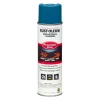 Rust-Oleum 17 oz. Aerosol Can Industrial Choice M1800 System Water-Based Precision Line Marking Paint - Flat APWA Caution Blue (12/Carton)
