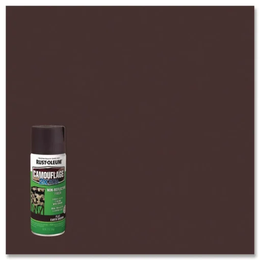 Rust-Oleum 12 oz. Aerosol Can Camouflage Spray Paint - Flat Earth Brown