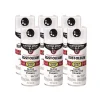 Rust-Oleum Stops Rust 5-in-1 Spray Paint, Gloss White, 12 oz Aerosol Can, 6/Carton