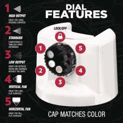 Rust-Oleum Stops Rust 5-in-1 Spray Paint, Flat White, 12 oz Aerosol Can, 6/Carton