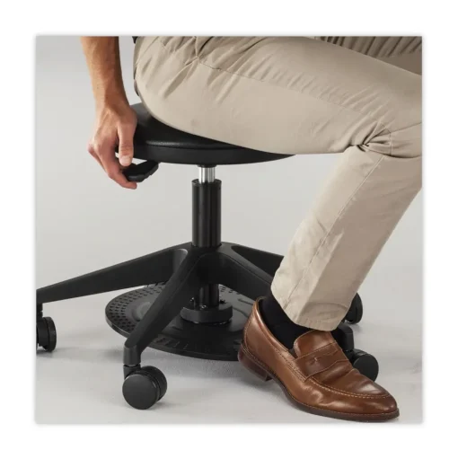 Safco 19.25 in. - 24.25 in. Seat Height, Supports Up to 250 lbs., Lab Stool - Black