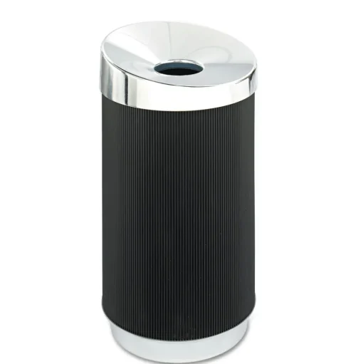 Safco At-Your-Disposal 28-Gallon Polyethylene Vertex Receptacle - Black