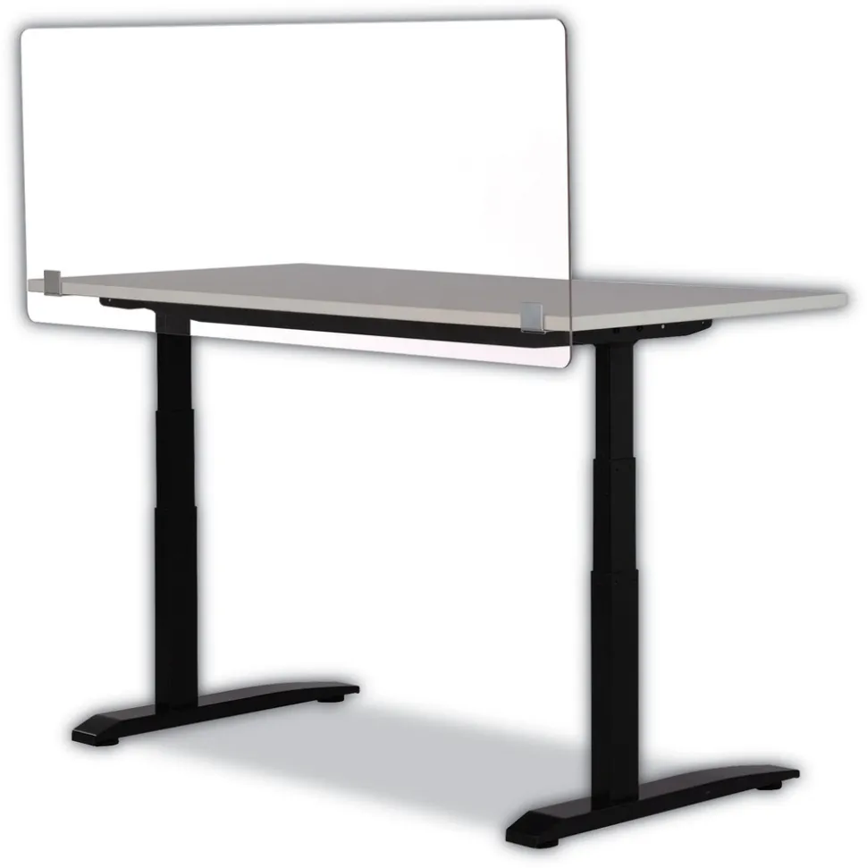 Safco 7517CL 59.5 in. x 2.5 in. x 23.5 in. 7517 Series Acrylic Wellness Panel - Clear