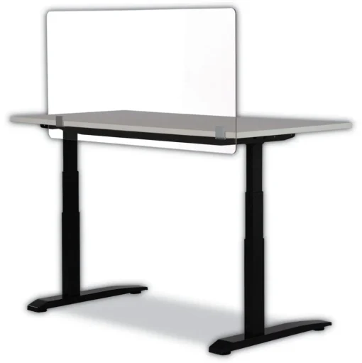 Safco 7516CL 47.5 in. x 2.5 in. x 23.5 in. Wellness Panel - Acrylic/Clear