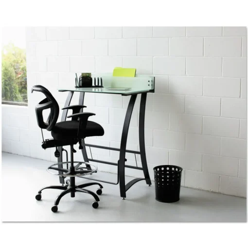 Safco 6-Gallon Steel Bubble Wastebaskets - Black