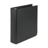 Samsill Classic Collection 11 in. x 8.5 in. 3 Rings 2 in. Capacity Ring Binder - Black