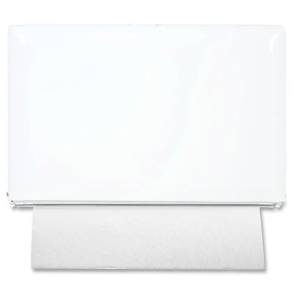 San Jamar 10.75 in. x 6 in. x 7.5 in. Singlefold Paper Towel Dispenser - White