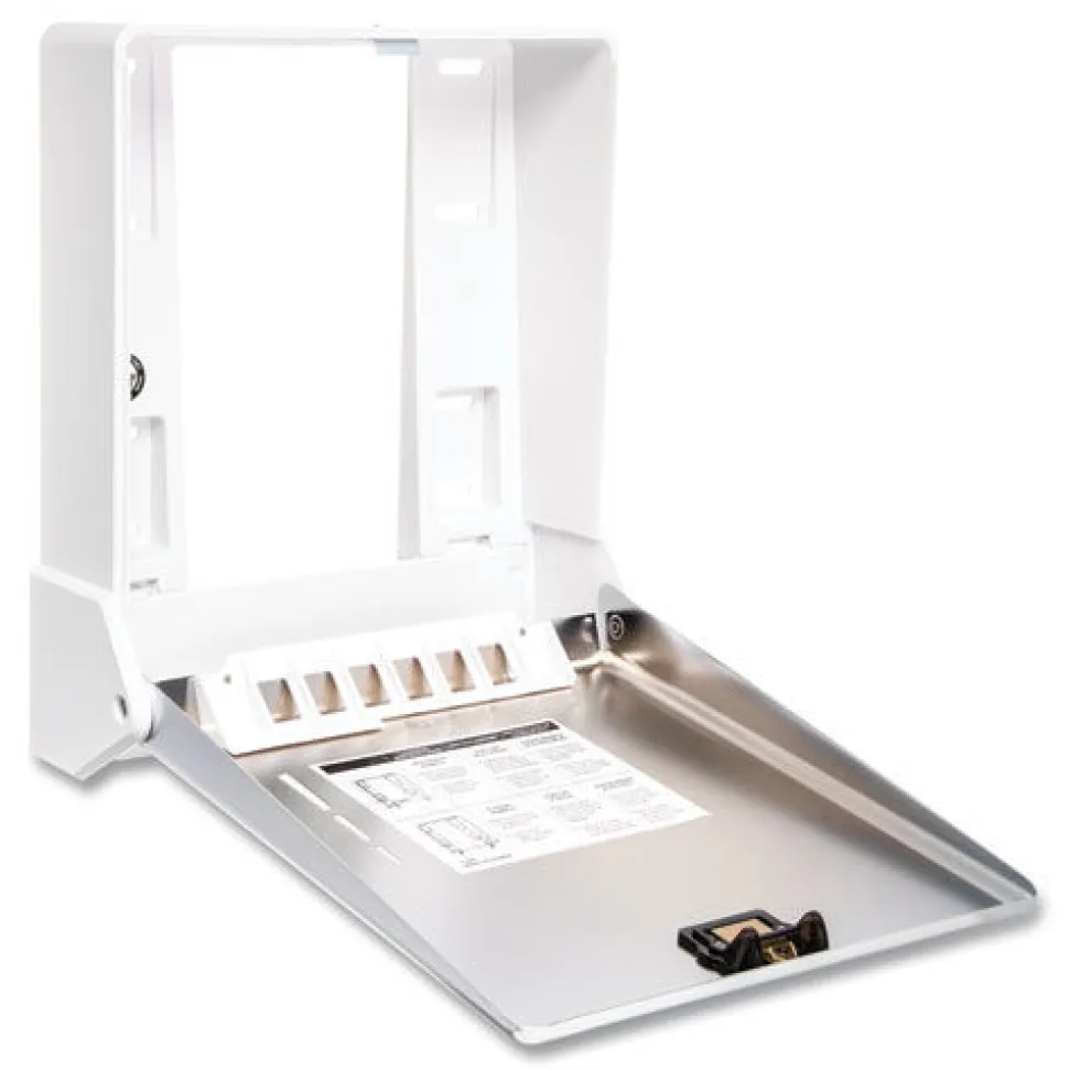 San Jamar 11.63 in. x 5 in. x 14.5 in. True Fold C-Fold/Multifold Paper Towel Dispenser - Chrome