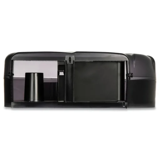 San Jamar Oceans Reserva 16.75 in. x 5.5 in. x 12.25 in. Jumbo Tissue Dispenser with Stub - Black Pearl