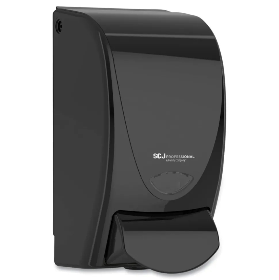 SC Johnson 4.61 in. x 4.92 in. x 9.25 in. 1 Liter Manual Skincare Dispenser - Black
