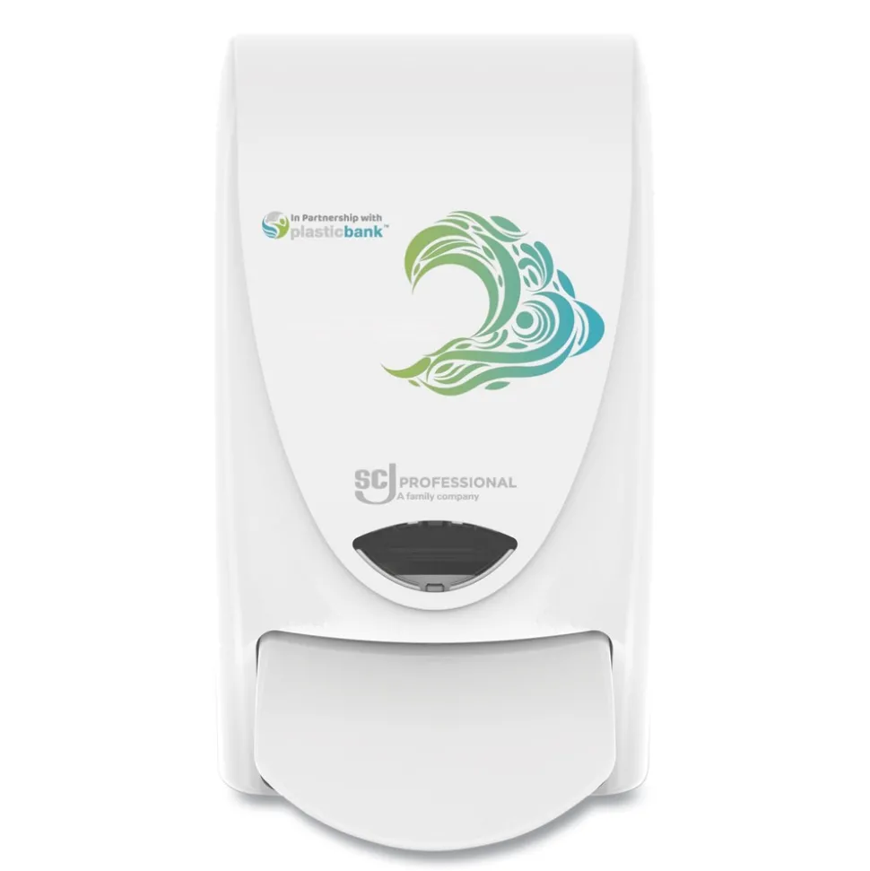 SC Johnson 4.9 in. x 4.6 in. x 9.2 in. 1 L Proline WAVE Manual Soap Dispenser - White (15/Carton)