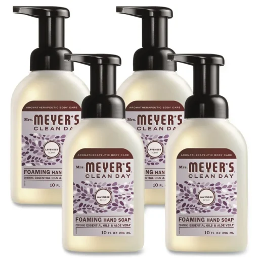 SC Johnson 10 oz Clean Day Foaming Hand Soap - Lavender (4/Carton)