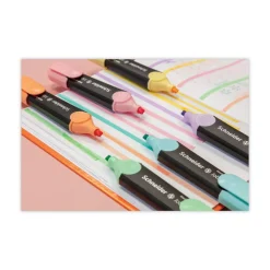 Schneider 1 millimeter/5 millimeter Chisel Tip Job Pastel Highlighters - Assorted Ink/Barrel Colors (6/Pack)