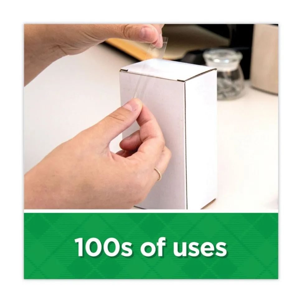 Scotch 0.75 in. x 75 ft. 1 in. Core Magic Greener Tape with C38 Dispenser - Clear (6/Pack)