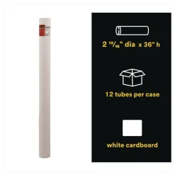Scotch Mailing Tube 36-in Long 3-in Diameter White 12/Carton