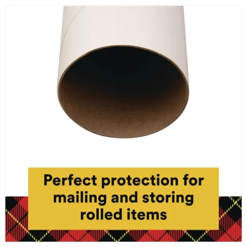 Scotch Mailing Tube 36-in Long 3-in Diameter White 12/Carton