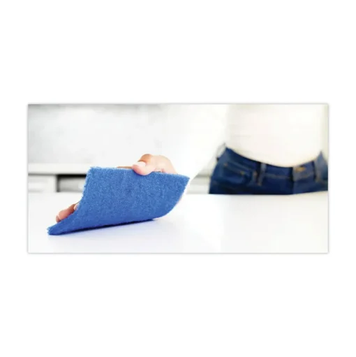 Scotch-Brite 3 x 6 Non-Scratch Scour Pads - Blue (10/Carton)
