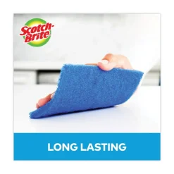 Scotch-Brite 3 x 6 Non-Scratch Scour Pads - Blue (10/Carton)