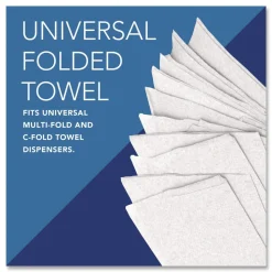 Scott 01510 10.13 in. x 13.15 in. 1-Ply Essential C-Fold Towels - White (12 Packs/Carton)
