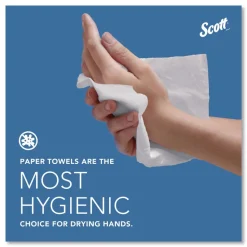 Scott 01510 10.13 in. x 13.15 in. 1-Ply Essential C-Fold Towels - White (12 Packs/Carton)