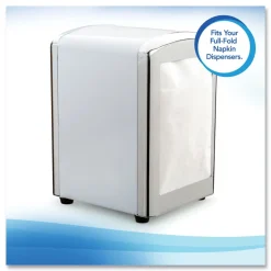 Scott 98740 13 in. x 12 in. 1-Ply Full-Fold Dispenser Napkins - White (6000/Carton)