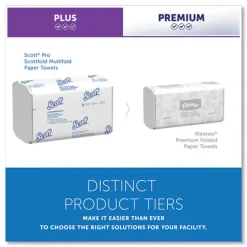 Scott 01960 7.8 in. x 12.4 in. 1-Ply Pro Scottfold Towels - White (25 Packs/Carton)