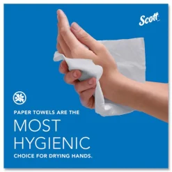 Scott 01960 7.8 in. x 12.4 in. 1-Ply Pro Scottfold Towels - White (25 Packs/Carton)