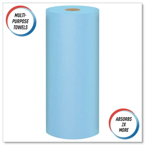 Scott 75130 9.4 in. x 11 in. Standard Shop Towels - Blue (55/Roll 30 Rolls/Carton)