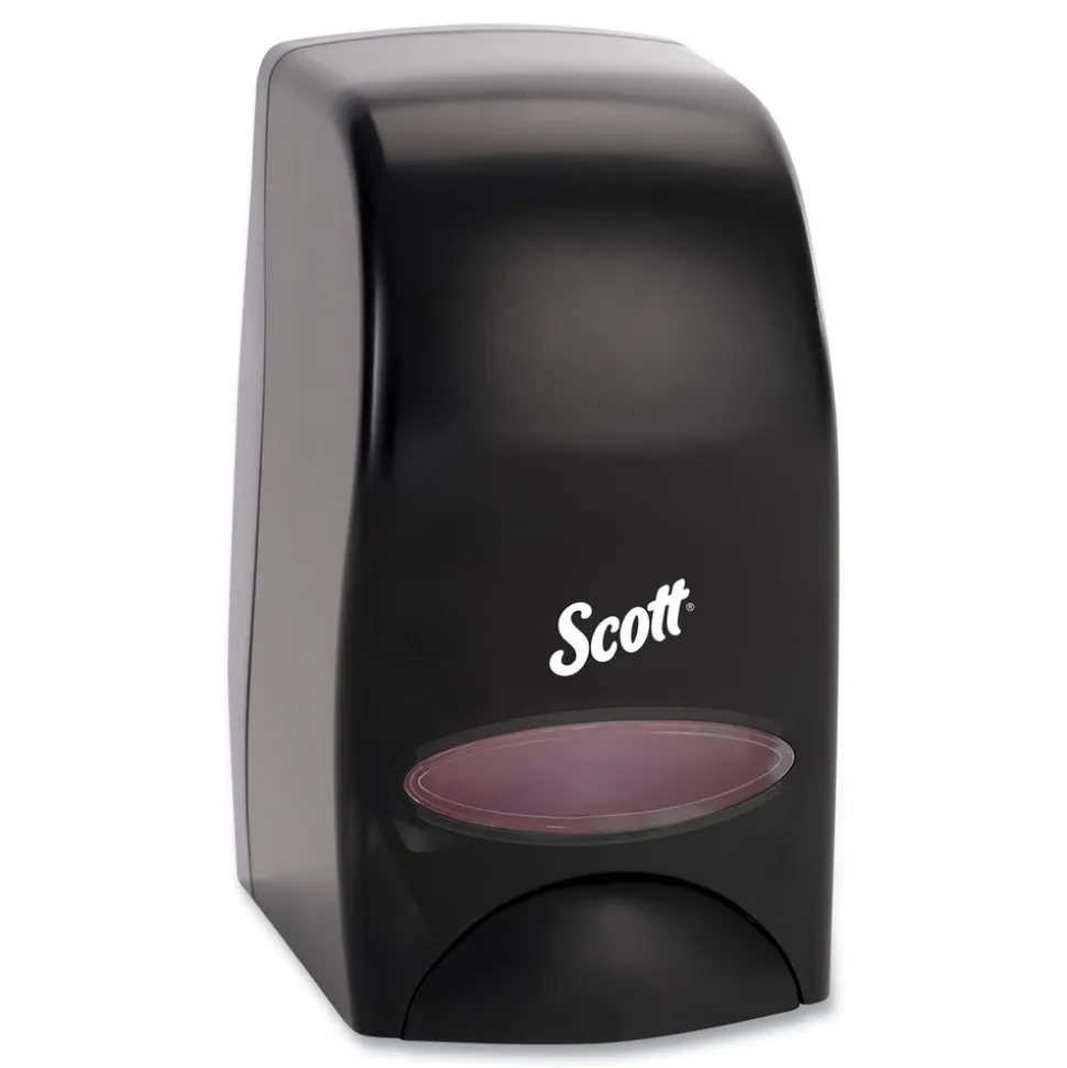 Scott 92145 5 in. x 5.25 in. x 8.38 in. 1000 mL Essential Manual Skin Care Dispenser - Black