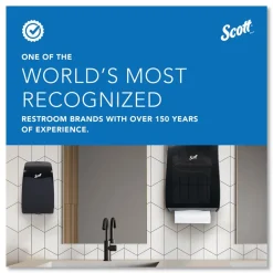 Scott 92145 5 in. x 5.25 in. x 8.38 in. 1000 mL Essential Manual Skin Care Dispenser - Black