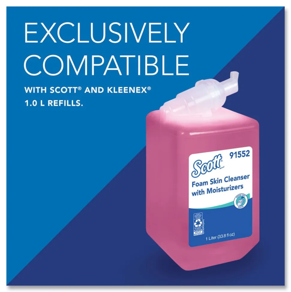 Scott 92145 5 in. x 5.25 in. x 8.38 in. 1000 mL Essential Manual Skin Care Dispenser - Black