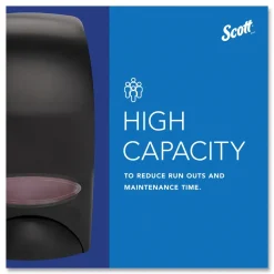 Scott 92145 5 in. x 5.25 in. x 8.38 in. 1000 mL Essential Manual Skin Care Dispenser - Black