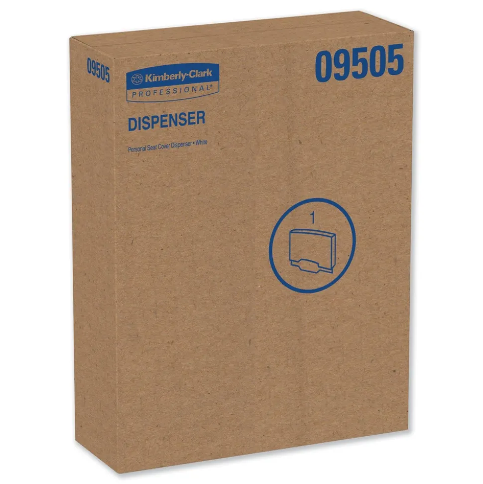 Scott 09505 17.5 in. x 2.25 in. x 13.25 in. Personal Seat Cover Dispenser - White