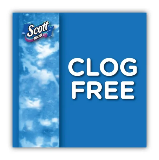Scott 1000 1 Ply Septic Safe Bathroom Tissue - White (20/Pack)