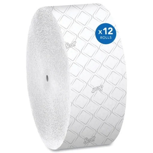 Scott 07006 Essential Coreless JRT Septic Safe 1150 ft. 2 Ply Tissues - White (12/Carton)