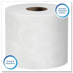 Scott 05102 Essential Septic-Safe Standard Roll Bathroom Tissue for Business - White (1210 Sheets/Roll, 80 Rolls/Carton)