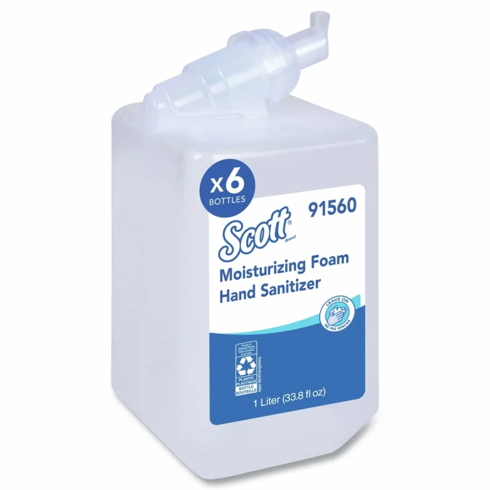 Scott 91560 1000ml Pro Moisturizing Foam Hand Sanitizer Refill - Fruity Cucumber Scent (6/Carton)
