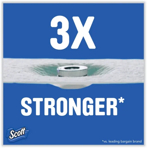 Scott ComfortPlus 1-Ply Septic Safe Mega Roll Toilet Paper - White (24/Carton)